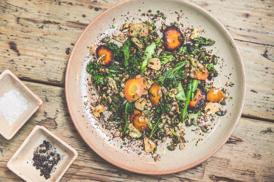 Seasonal salad sharing plate