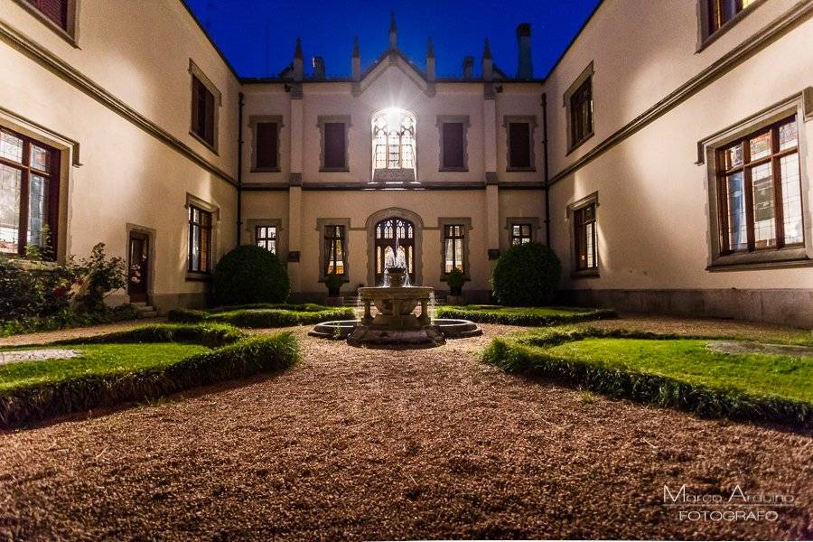 Couryard by night