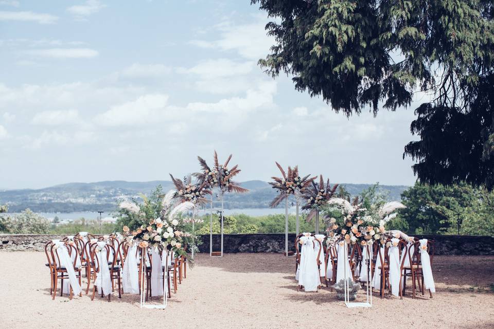 Ceremony lake view