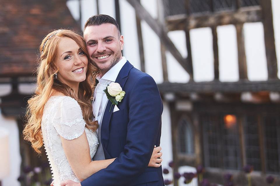 Bride and Groom at TheTalbooth