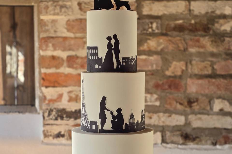 Silhouette Cake