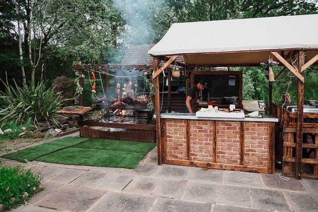 Open fire set up