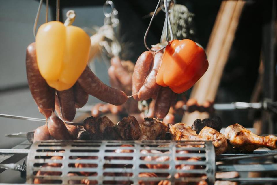 Open Fire BBQ Set Up