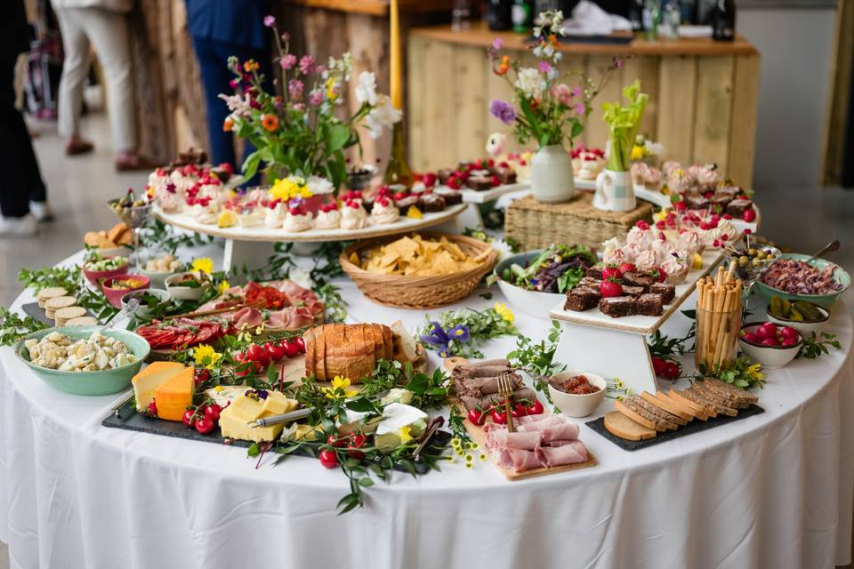 Food platter set up