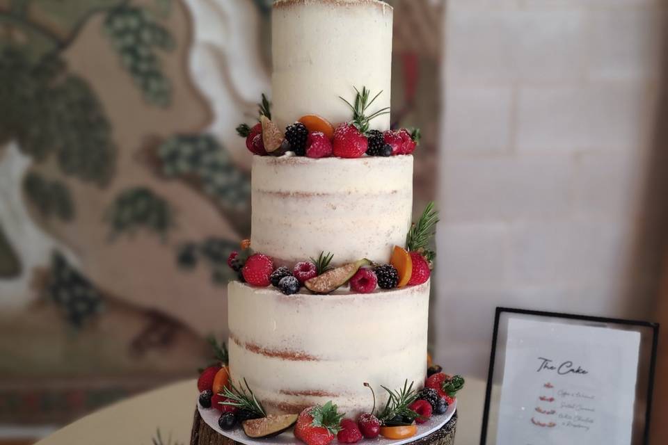 3 tier Fresh fruit