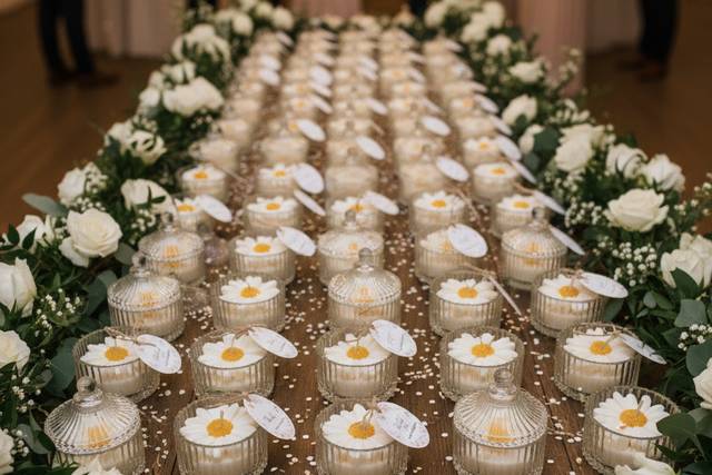 Daisy Candle with Lid