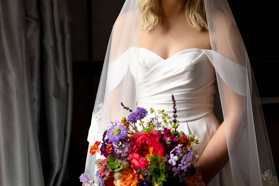 Summer bridal bouquet