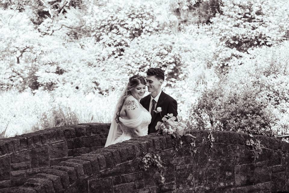 Bride & Groom on the Bridge