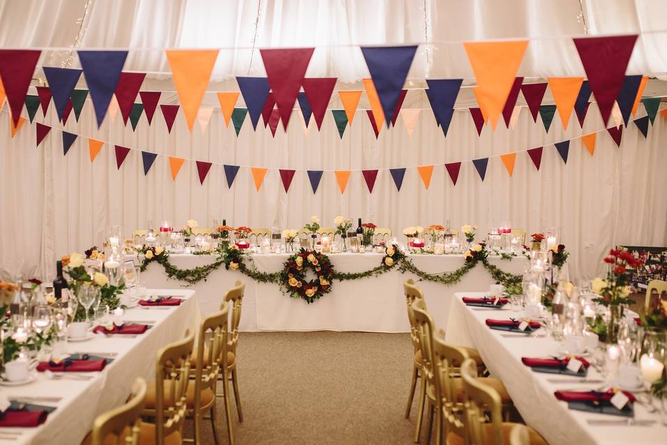 Your colours wedding bunting