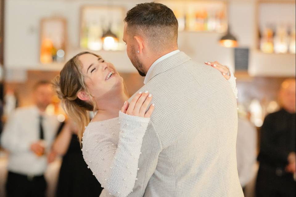 First dance wedding photograph