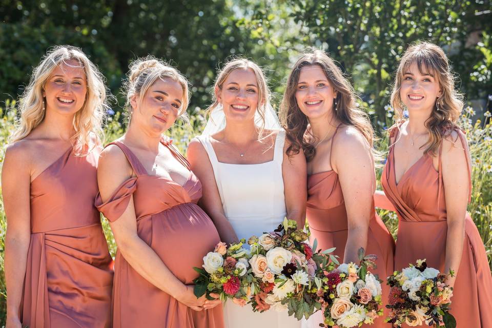 Bride & bridesmaids