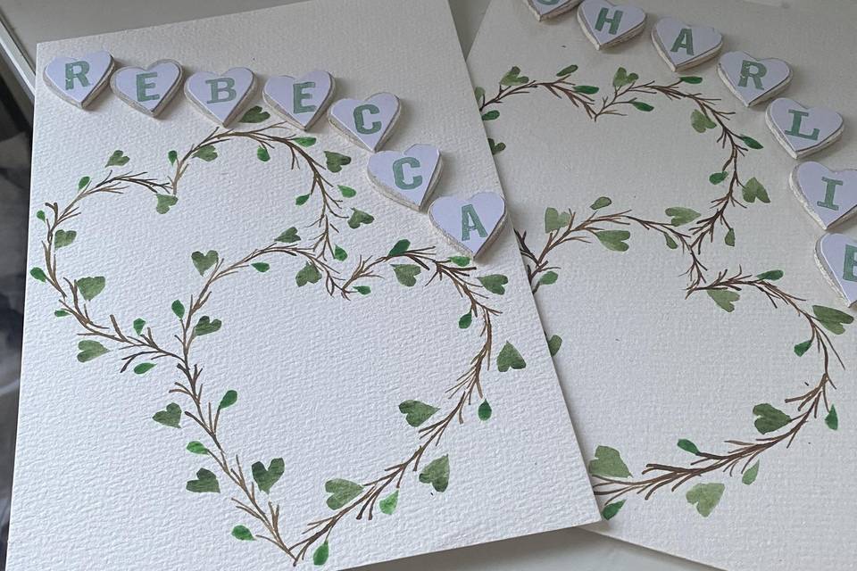 Vow booklets.
