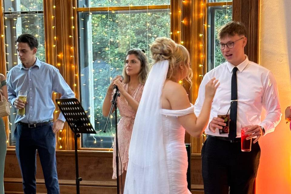 Singing the first dance