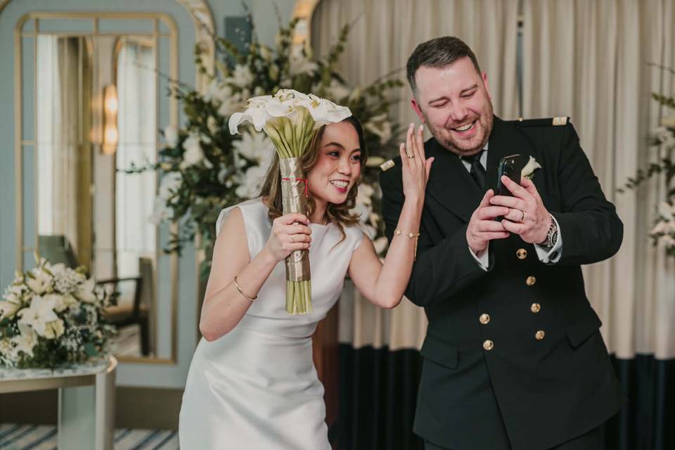 Wedding at sea
