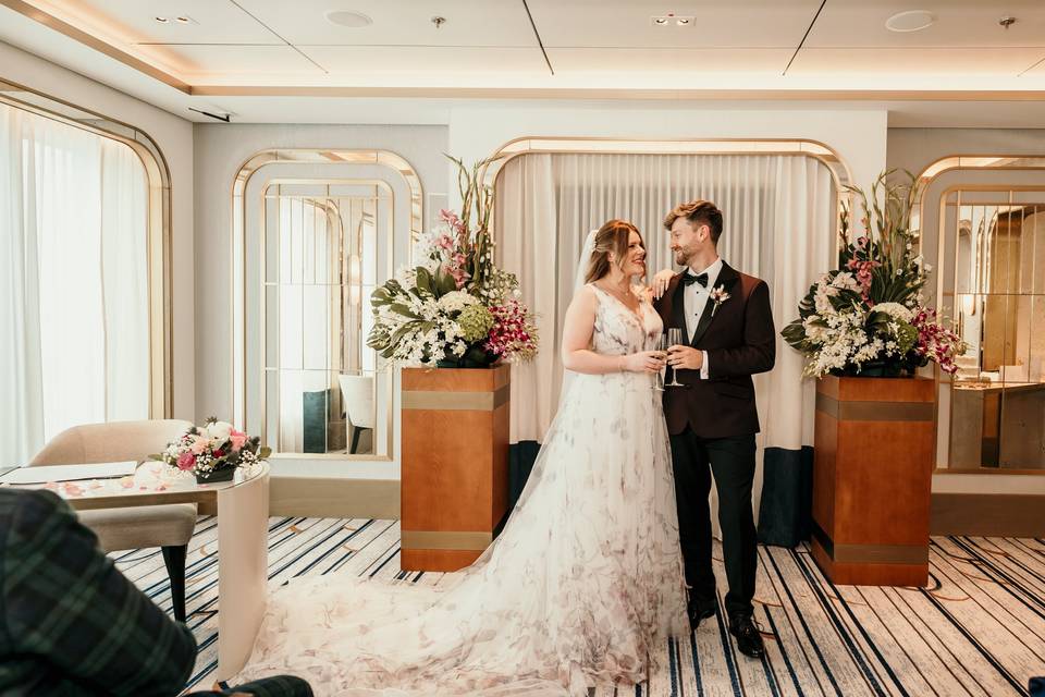Wedding at sea