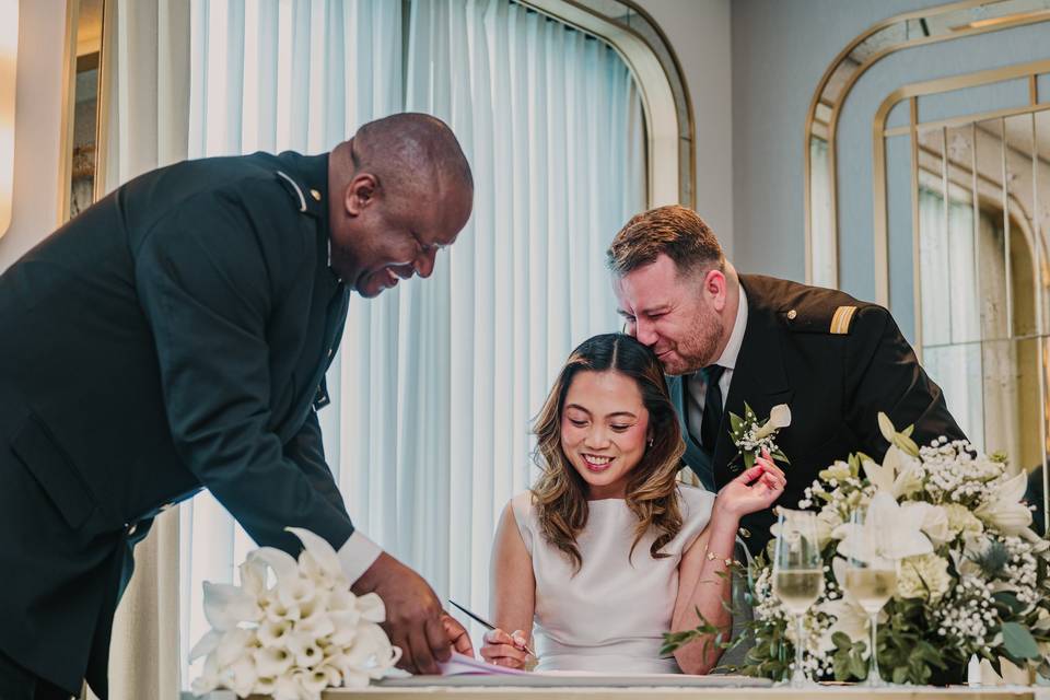 Wedding at sea