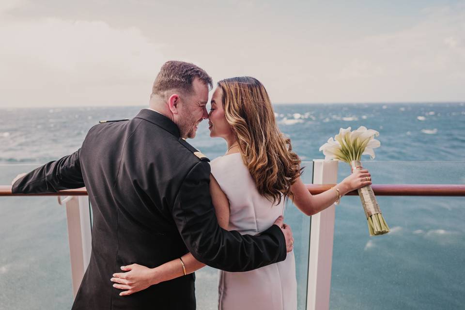 Wedding at sea