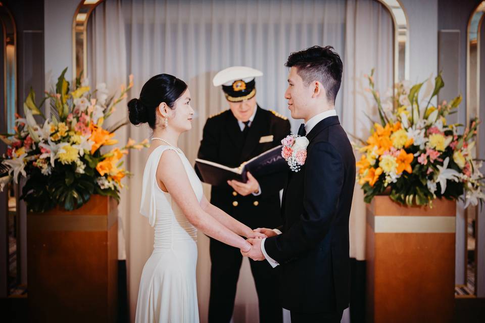 Wedding at sea