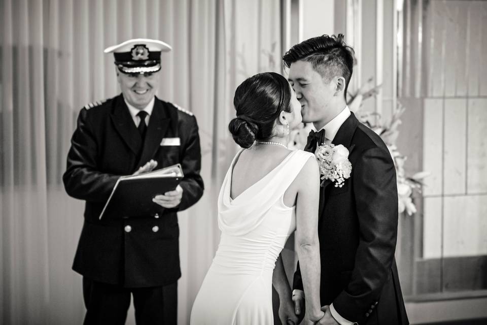 Wedding at sea