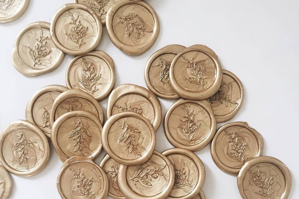 Gold wax seals