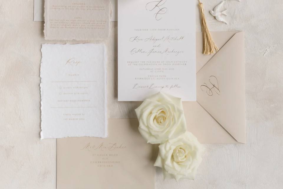 Luxury wedding invitations