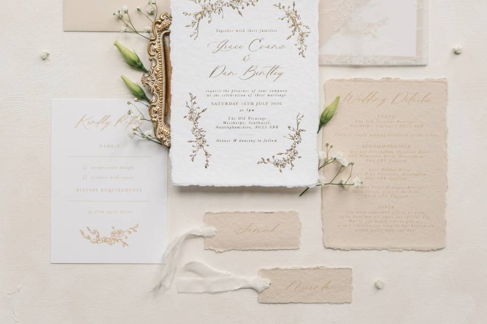 Luxury wedding invitations