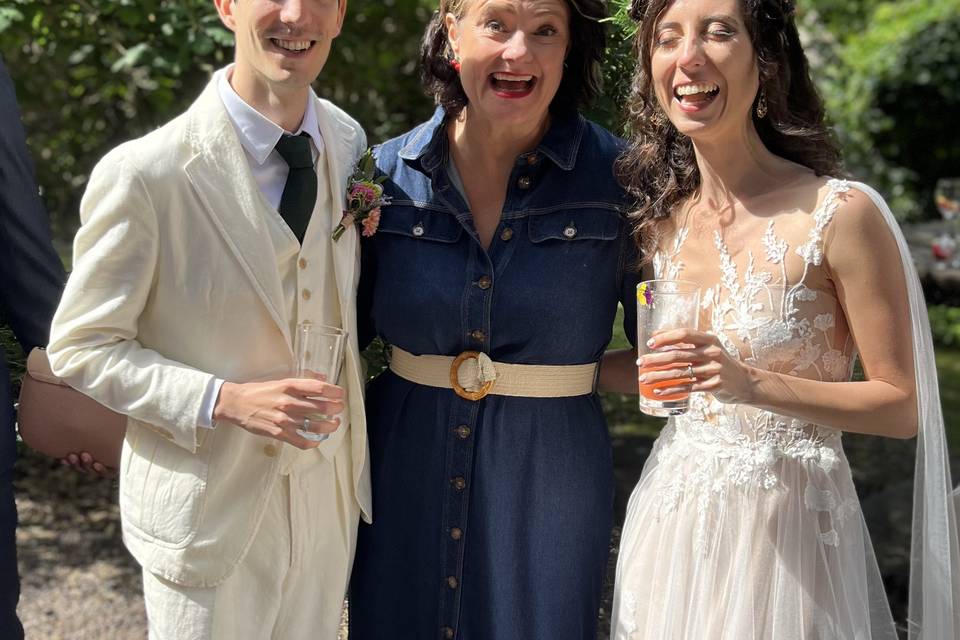 Happy post-ceremony selfie