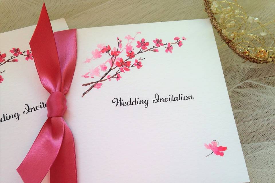 Cherry Blossom Invites £1.50