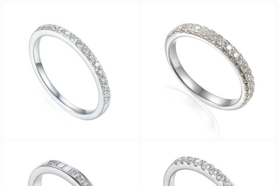 Eternity & wedding rings