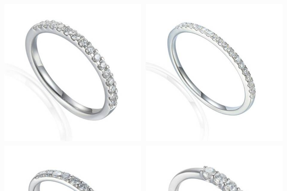 Eternity & wedding rings