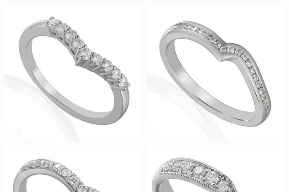 Eternity & wedding rings