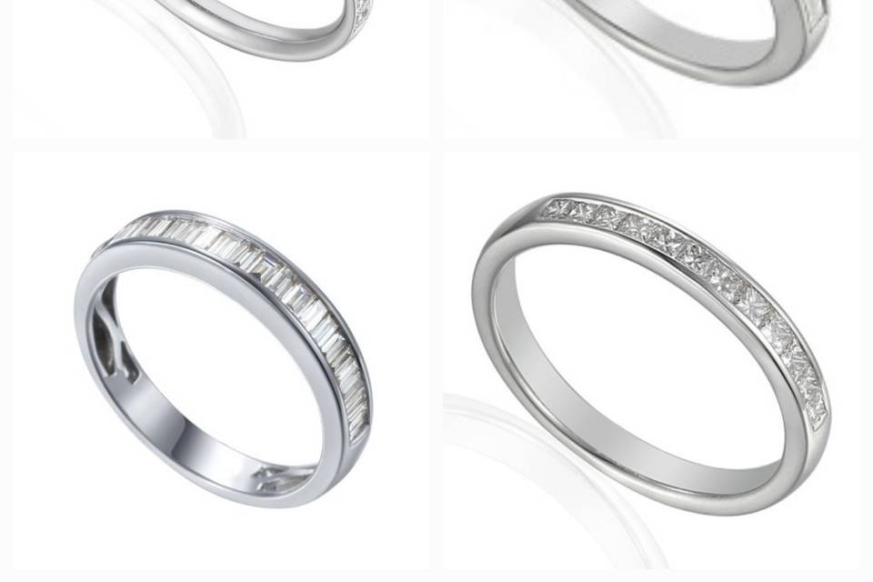 Eternity & wedding rings