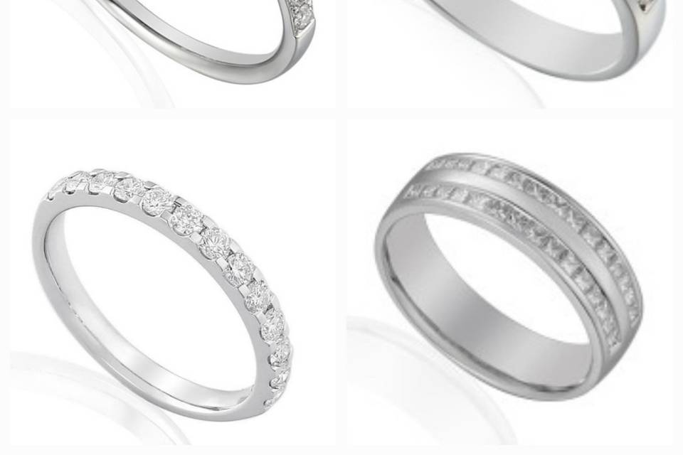 Eternity & wedding rings