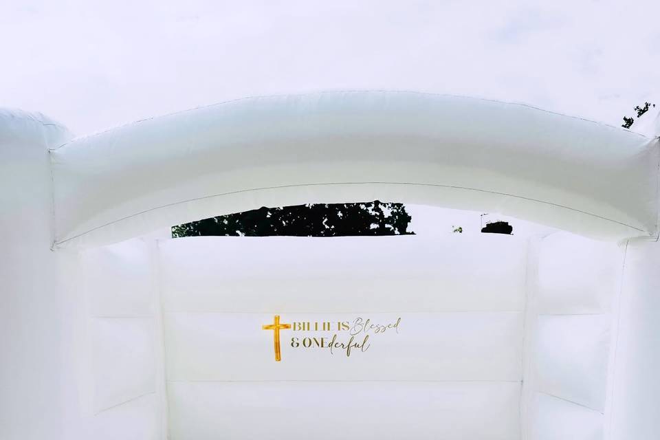 10FT white personalised