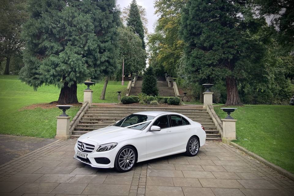 White Mercedes