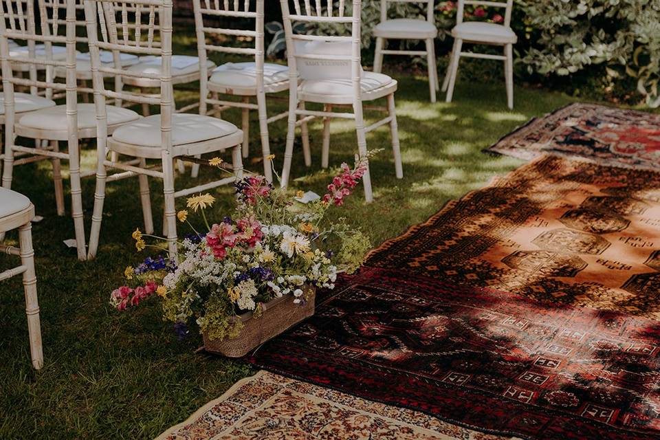 Outdoor Boho Ceremony