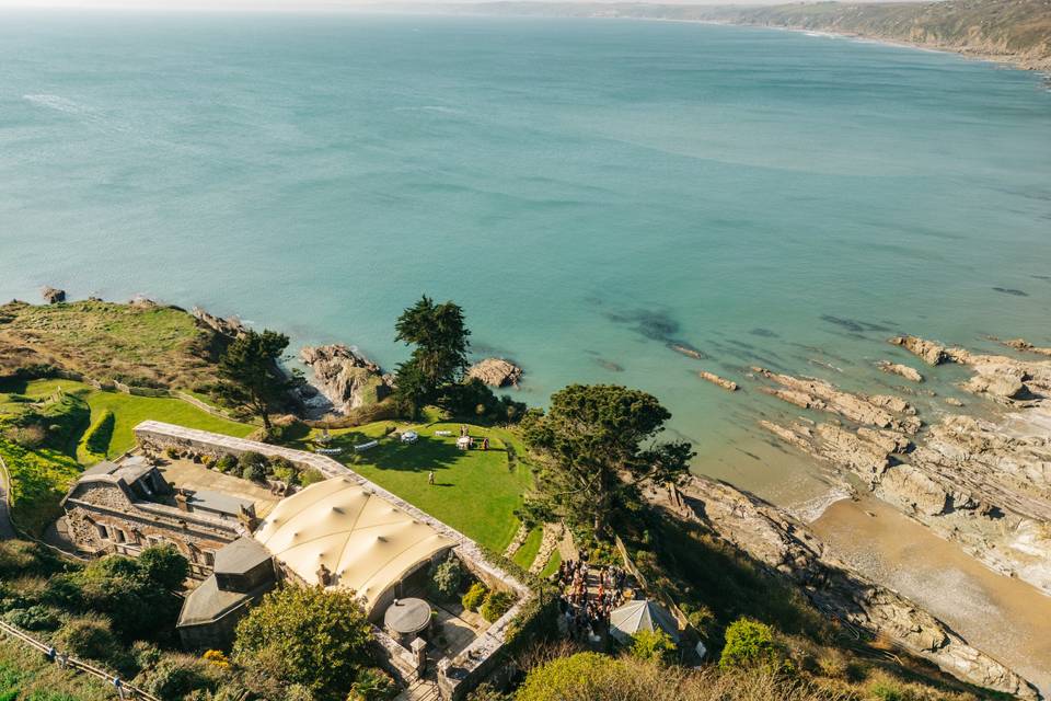 Sea drone shot