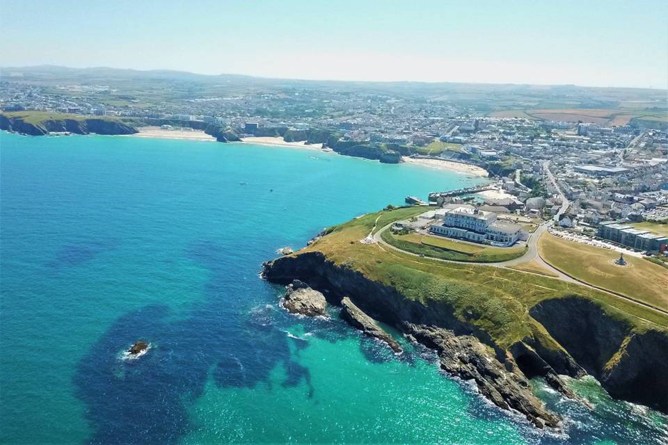 Aerial view of The Atlantic Hotel