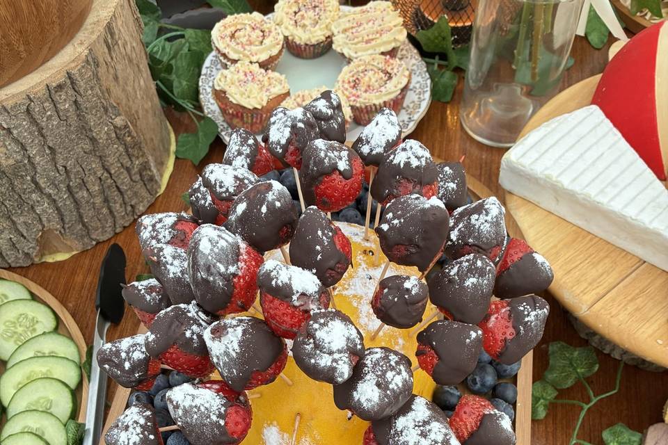 Chocy strawberries...yum!
