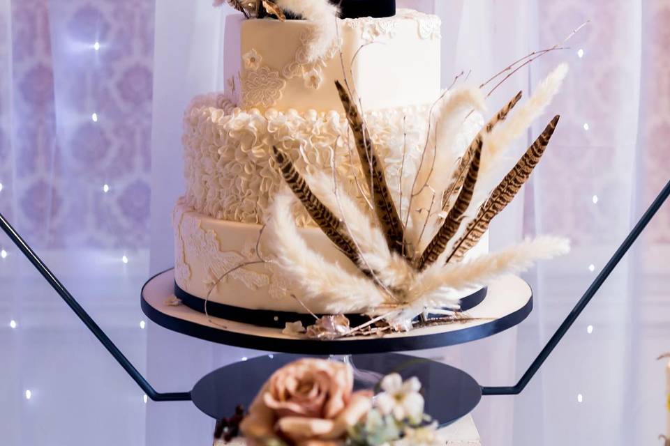 Detailed wedding cake