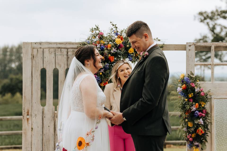 Outdoor Ceremony Grange Barn