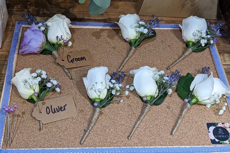 Lilac buttonholes