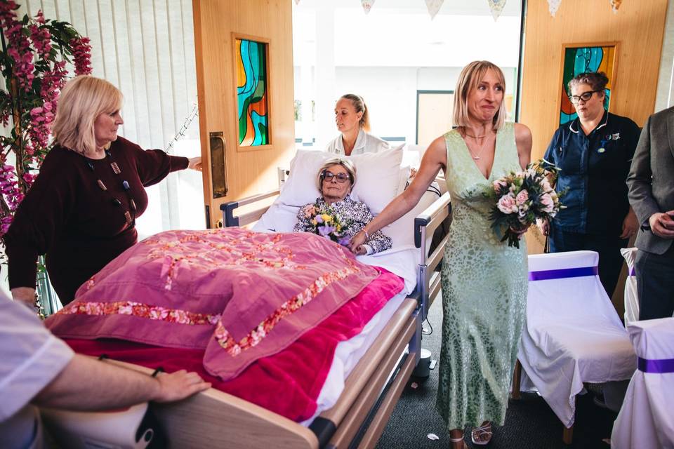 Wedding in a hospice