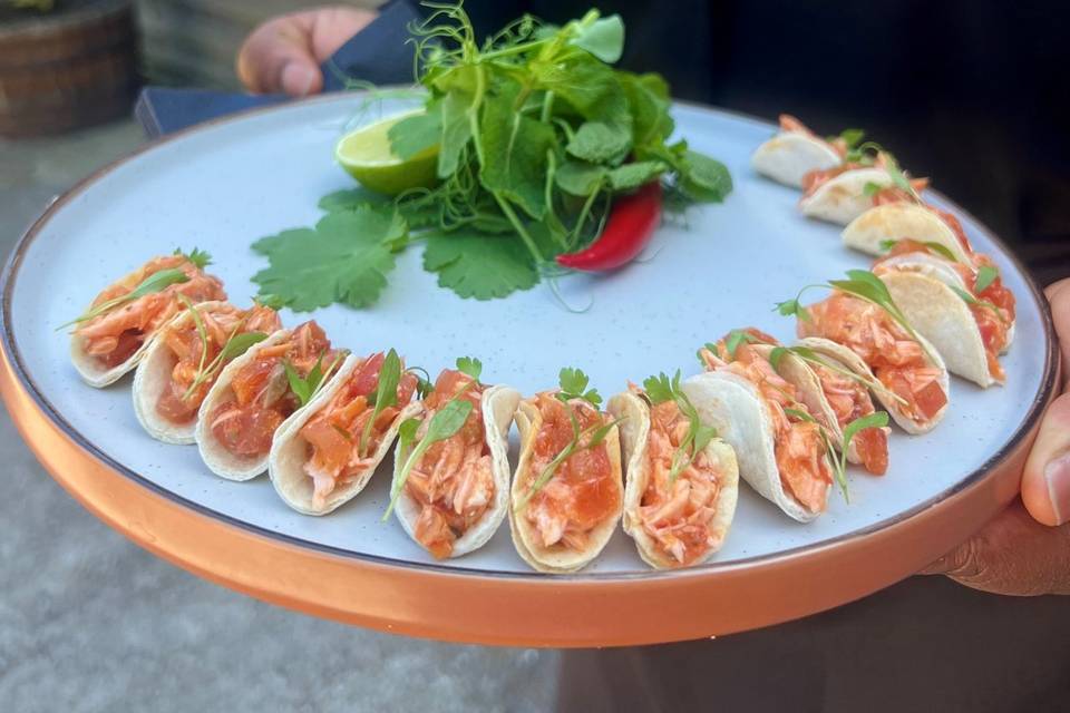 Hot Smoked Salmon Tacos