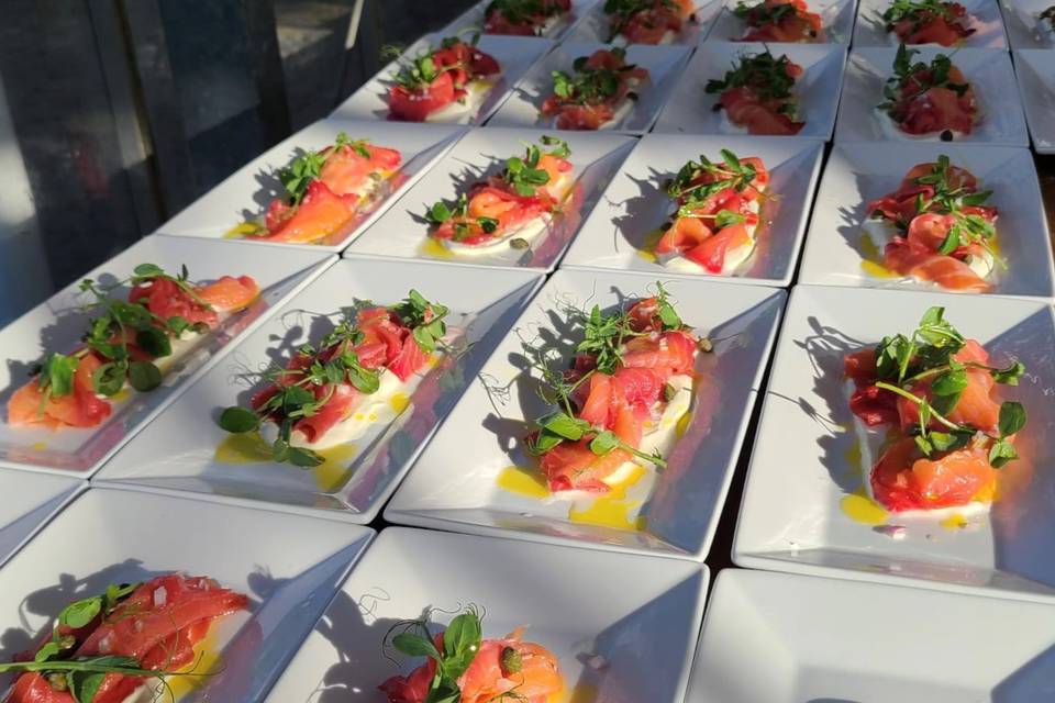 Beetroot & Gin Cured Salmon