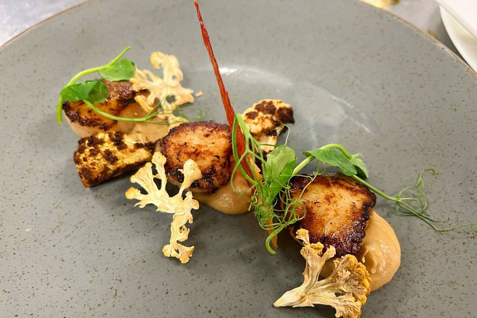 Scallops & Cauli Textures