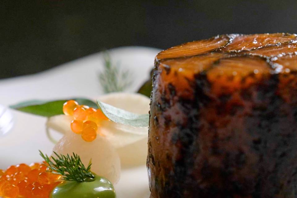 Soy Cured Trout, Daikon