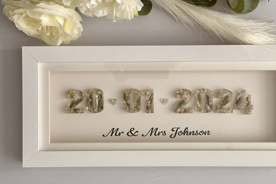 16x6 date frame
