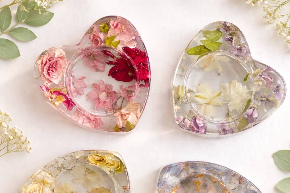 Tea-light, single heart