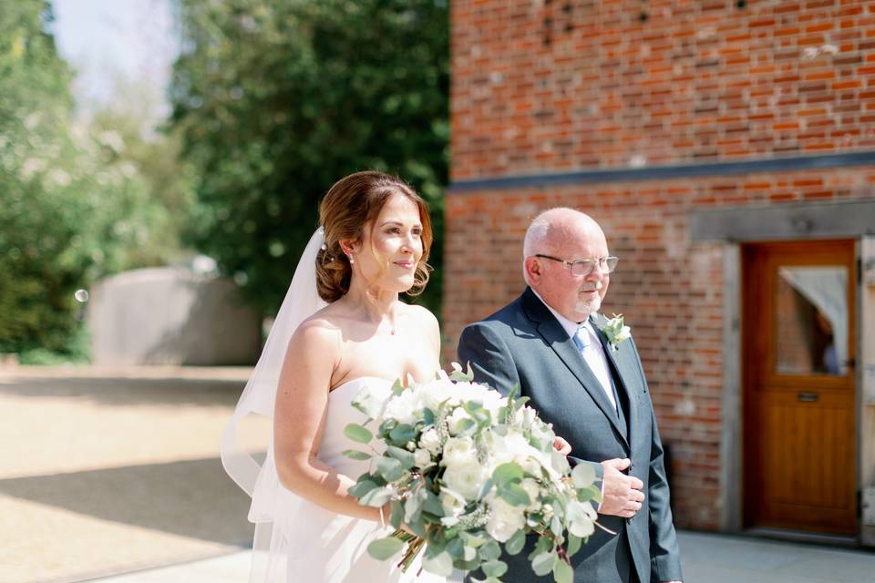 Walk to ceremony